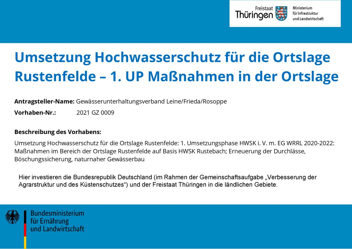 Bildtitel: Umsetzung Hochwasserschutz für die Ortslage Rustenfelde - 1. UP 