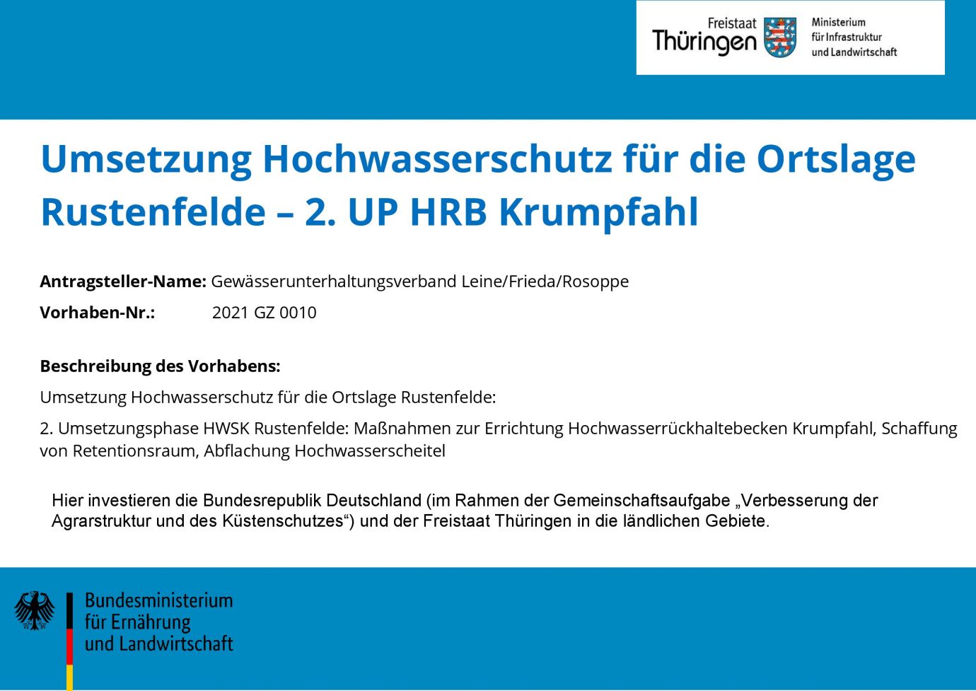 Bildtitel: Umsetzung Hochwasserschutz für die Ortslage Rustenfelde - 2. UP HRB Krumpfahl