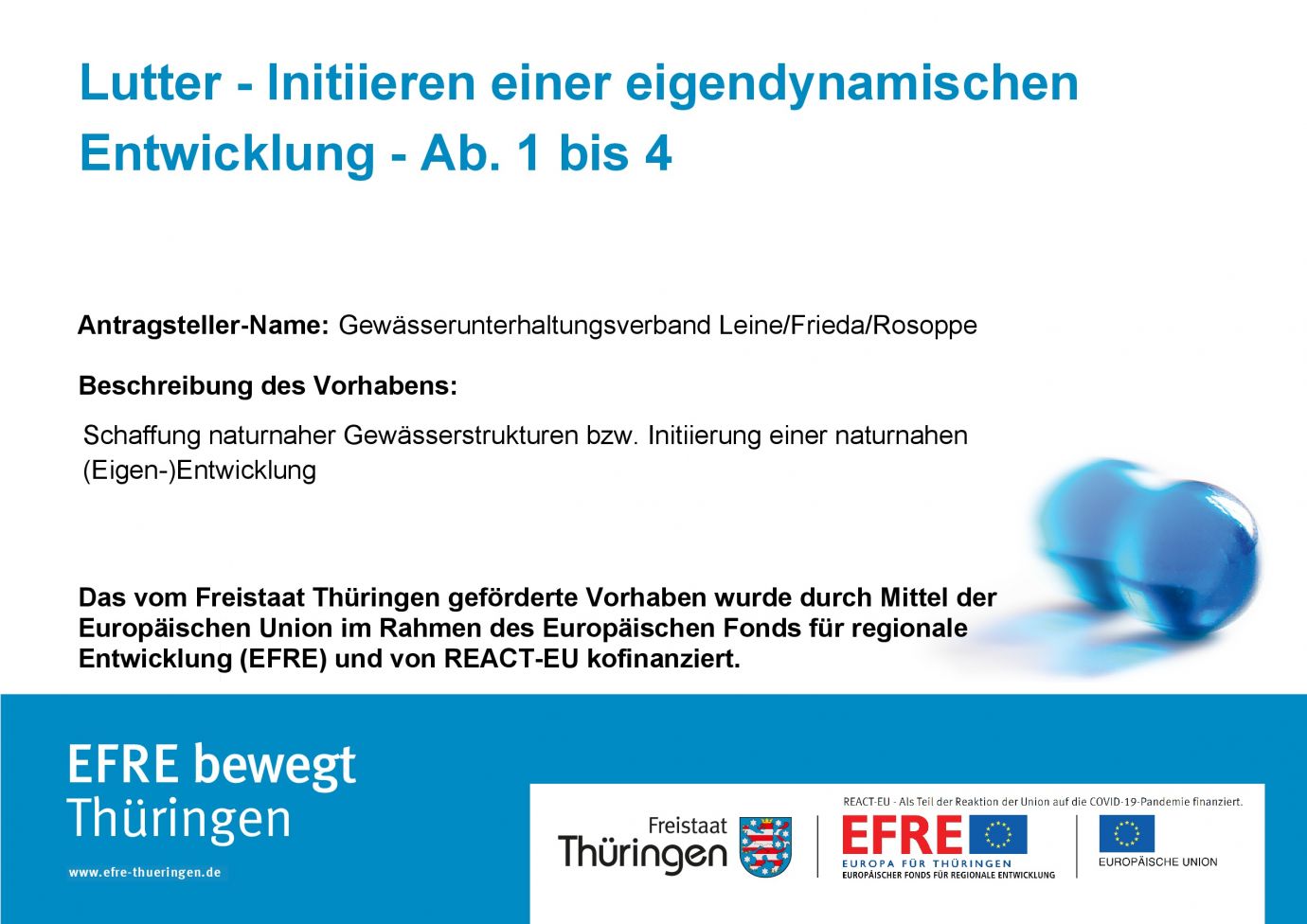 Bildtitel: Umsetzung der WRRL an der Lutter