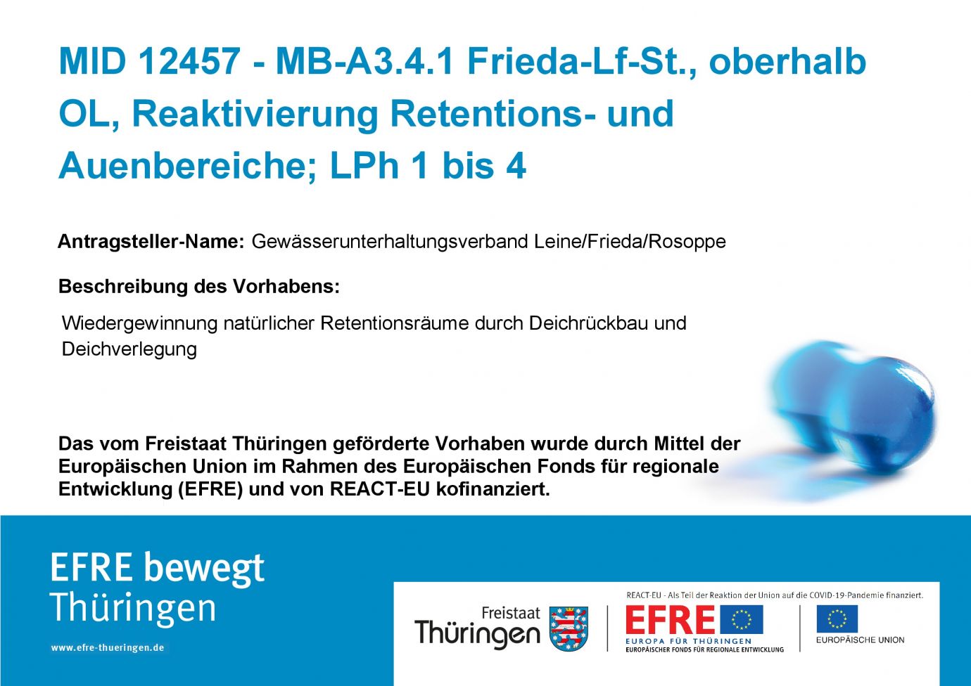 Bildtitel: Umsetzung Hochwasserschutz oberhalb Ortslage L. u. St.