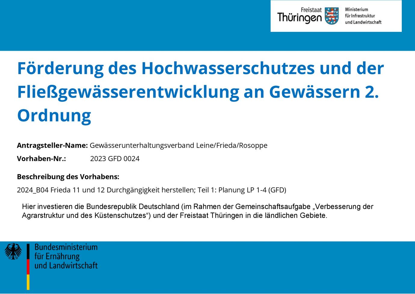 Bildtitel: Herstellung der Durchgängigkeit Frieda Ab. 11 + 12