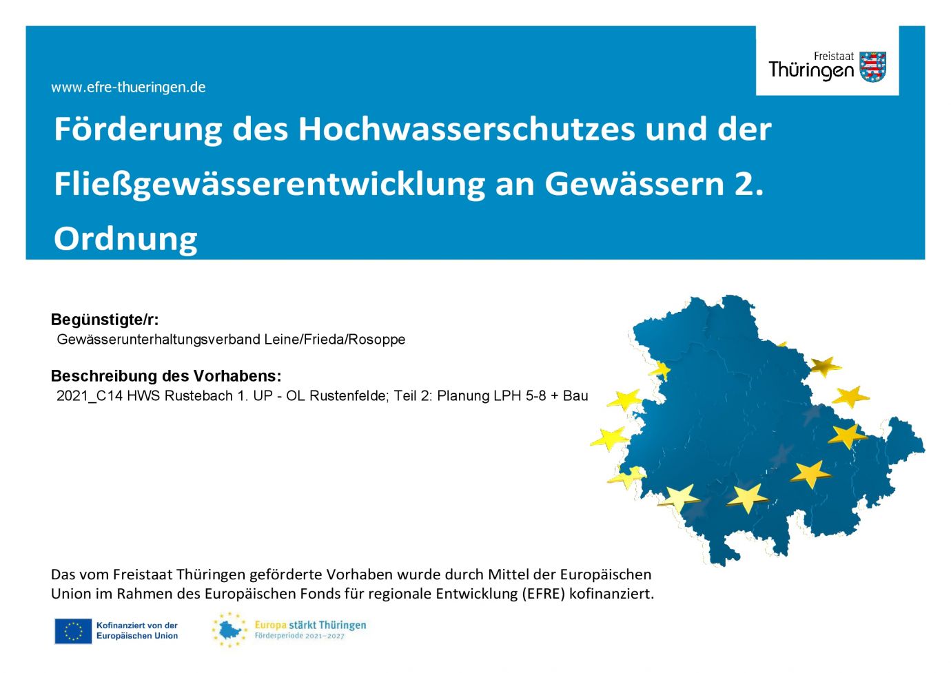 Bildtitel: Umsetzung Hochwasserschutz für die Ortslage Rustenfelde - 1. UP LPh 5-8 und Bau
