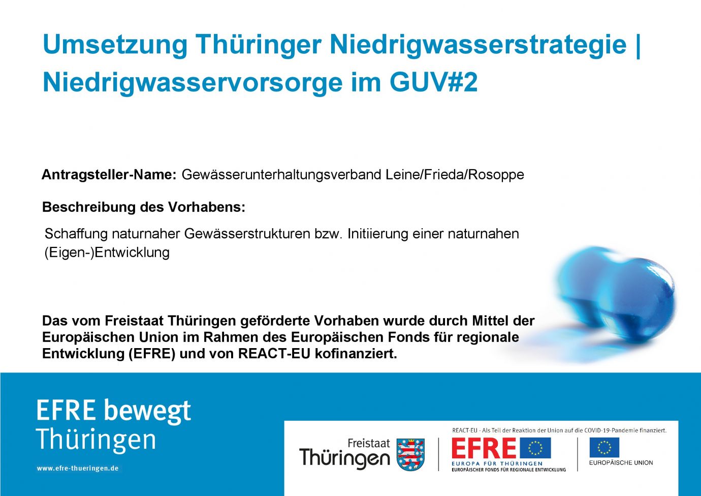 Bildtitel: Umsetzung Thüringer Niedrigwasserstrategie im GUV#2