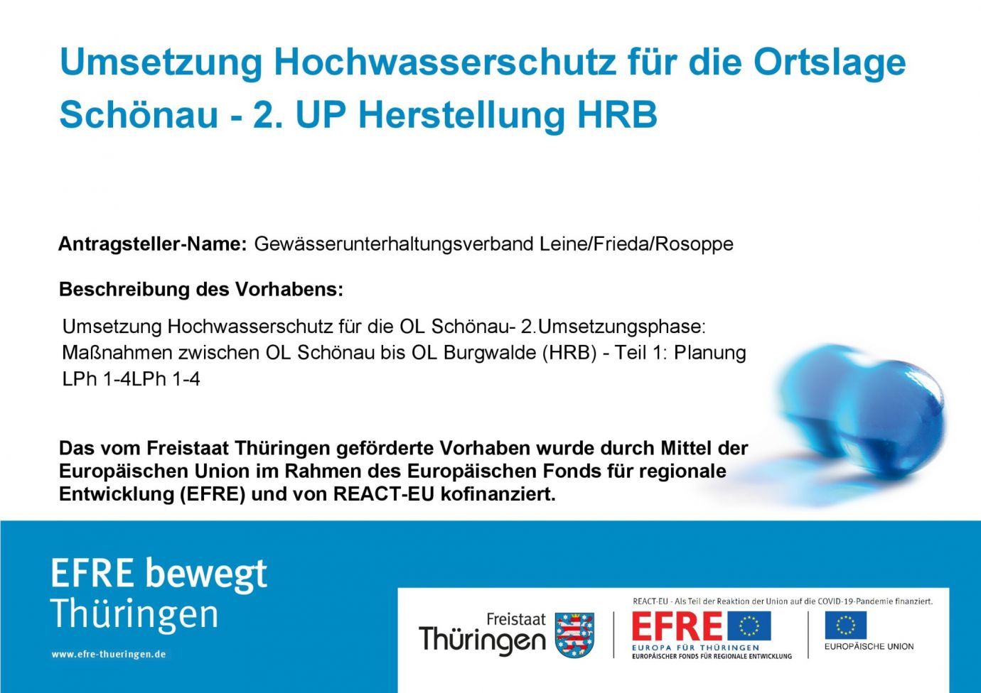 Bildtitel: Umsetzung Hochwasserschutz für die Ortslage Schönau - 2. UP Herstellung HRB